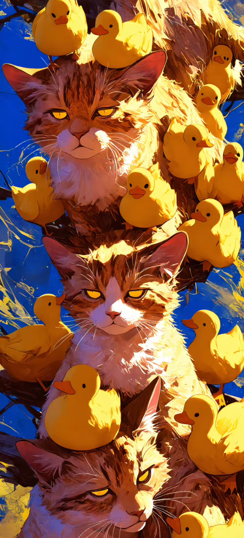 Детальная, выполненная в живописной манере иллюстрация морды сердитого полосатого...