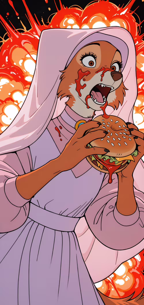 На иллюстрации изображена Мейд Мариан, лисица из диснеевского мультфильма «Робин...