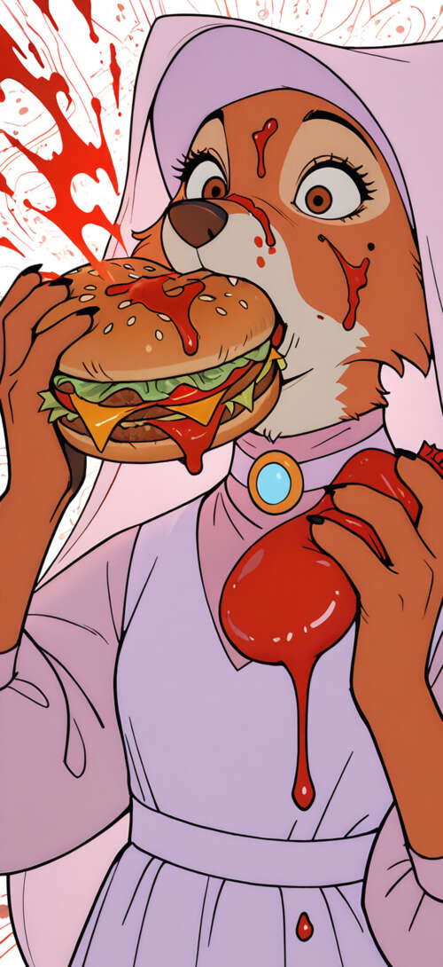 На иллюстрации изображена Мейд Мариан, лисица из диснеевского мультфильма «Робин... Motorola G7 Power