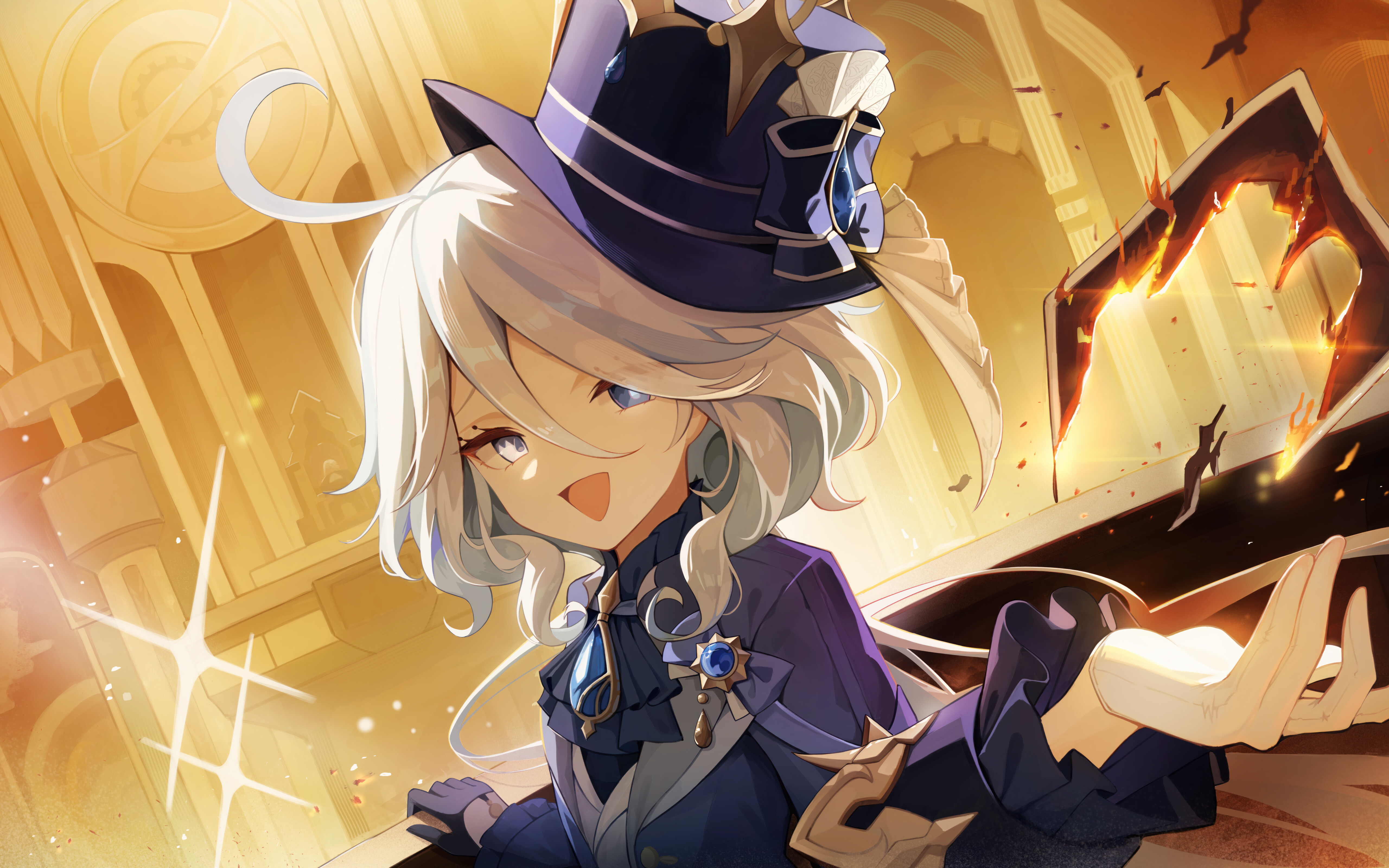 Прекрасный портрет Фурины из игры Genshin Impact.