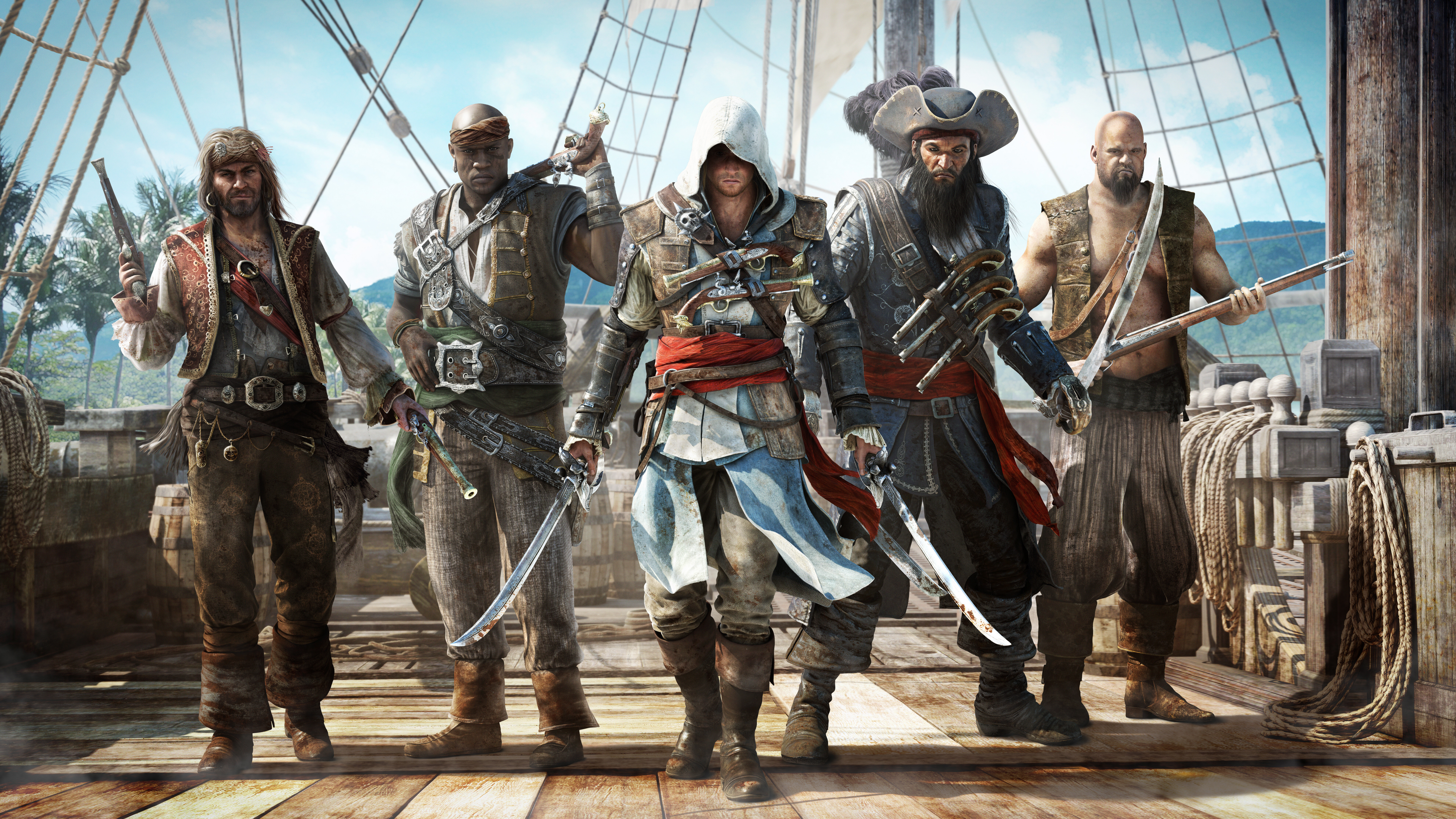 Очень подробный портрет Эдварда Кенуэя из игры Assassin's Creed IV: Black Flag.