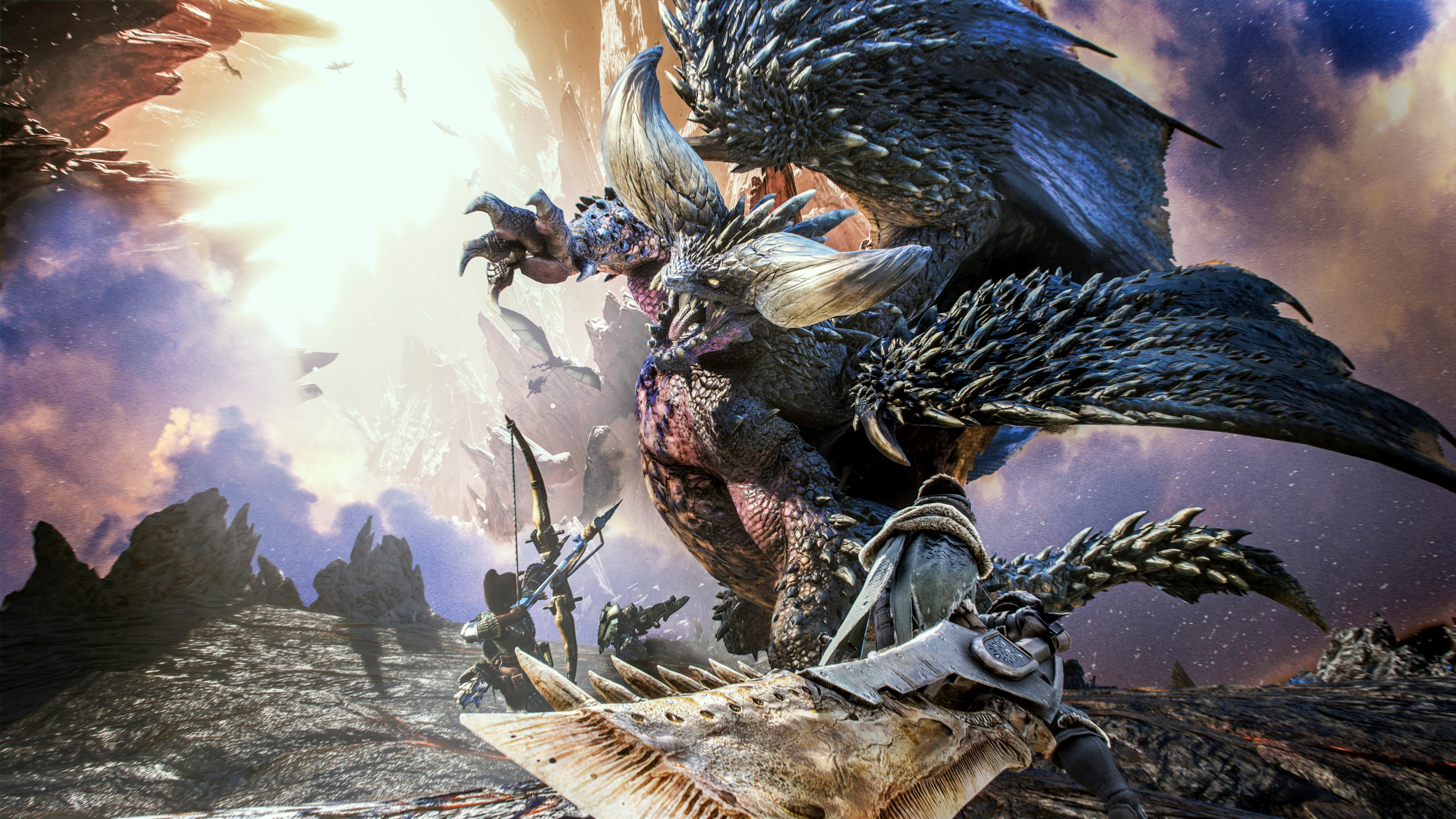 Древний дракон Нергиганте из видеоигры Monster Hunter: World.